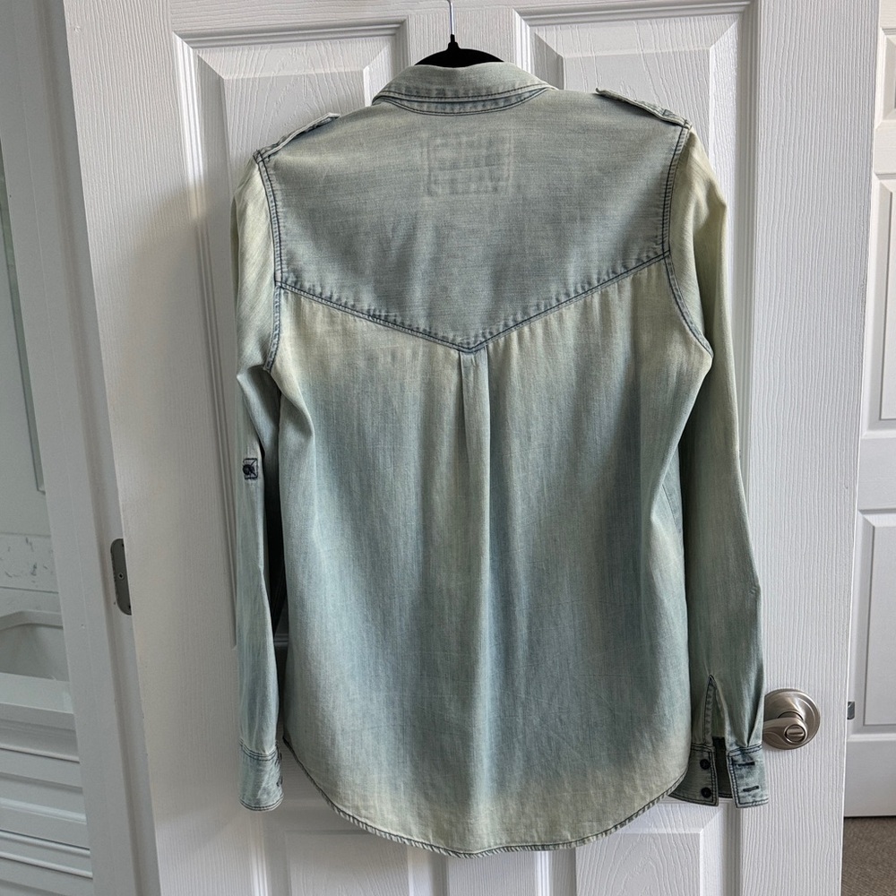 Express Light Blue Button Down Shirt - Picture 4 of 8